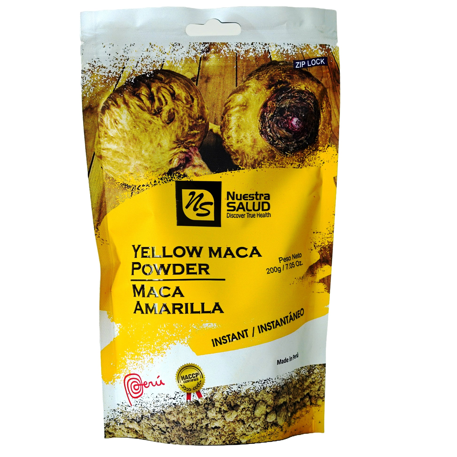 Unleash Golden Yellow Maca Root Powder from Peru Boost Your Vitality Naturally Superfoods (200g) - Flora Herbal Infusions