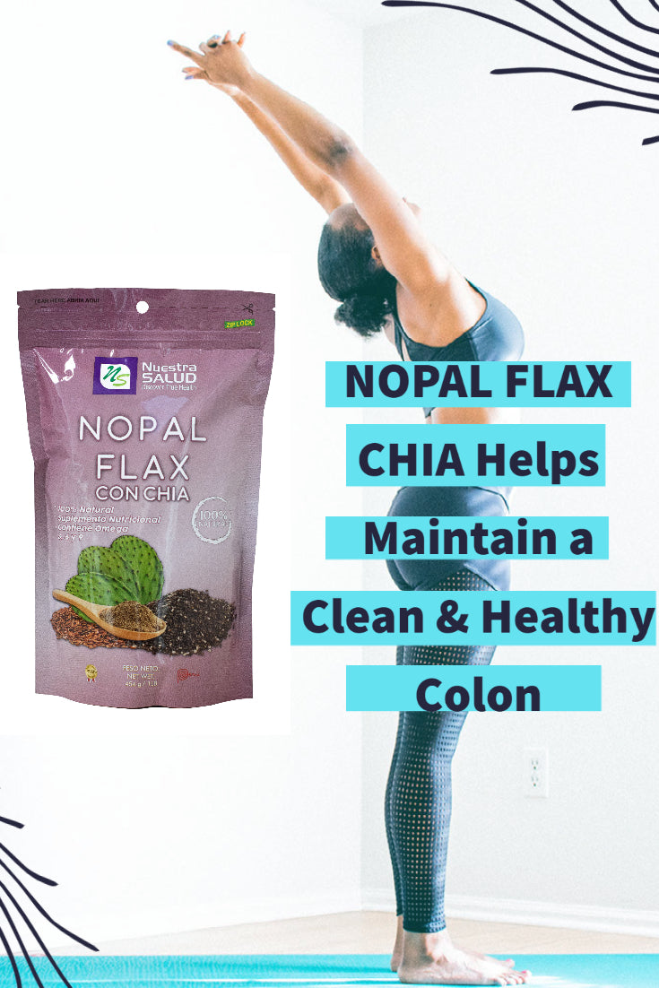 Nopal Flax Chia Seed Plus Flaxseed Colon Cleanser (454g) - Flora Herbal Infusions