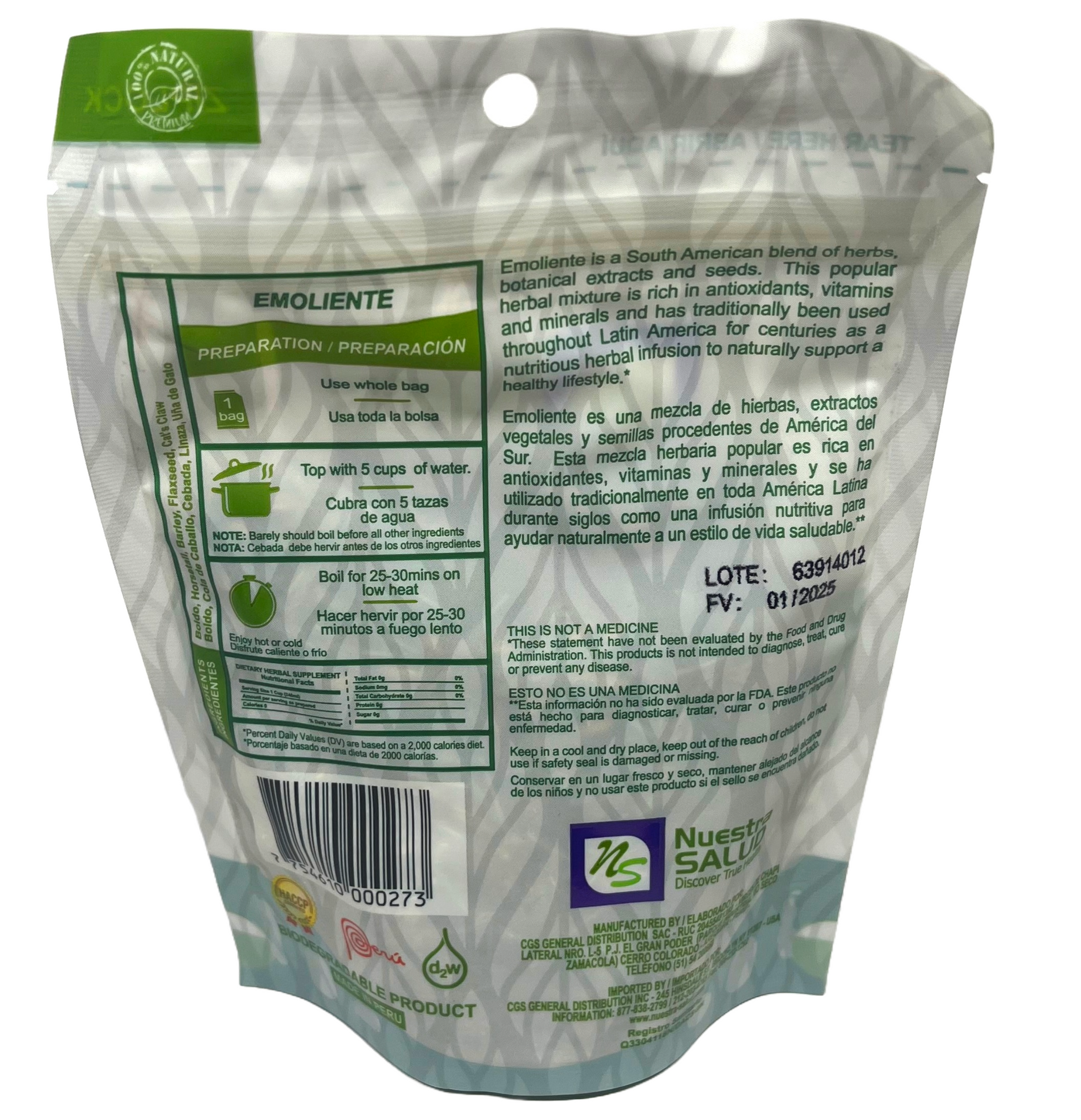 Emoliente Tea Herbal Infusion Peruvian Value Pack - Flora Herbal Infusions