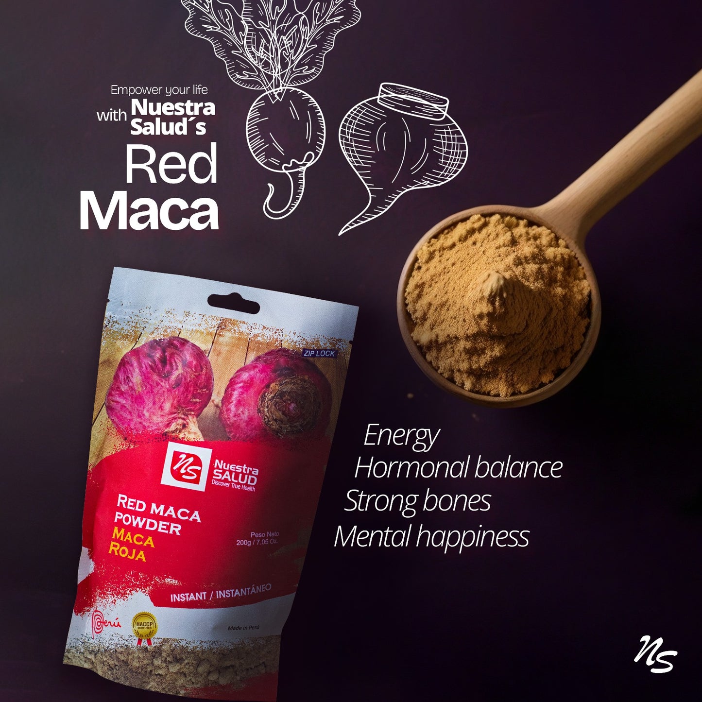 Unleash Your Vitality with Pure Peruvian Red Maca Root Powder Superfoods (200g) - Flora Herbal Infusions