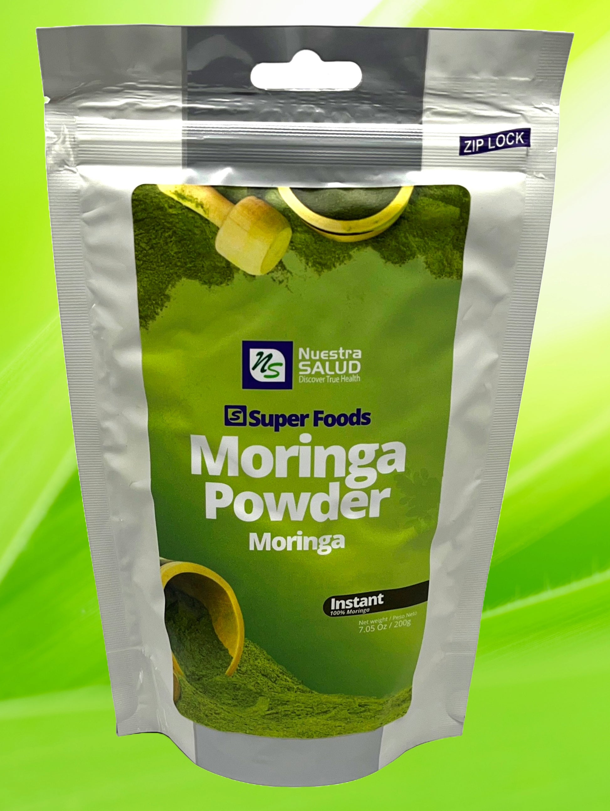 Pure Peruvian Moringa Powder Nature's Superfood (200g) Boost for Vitality and Wellness - Flora Herbal Infusions