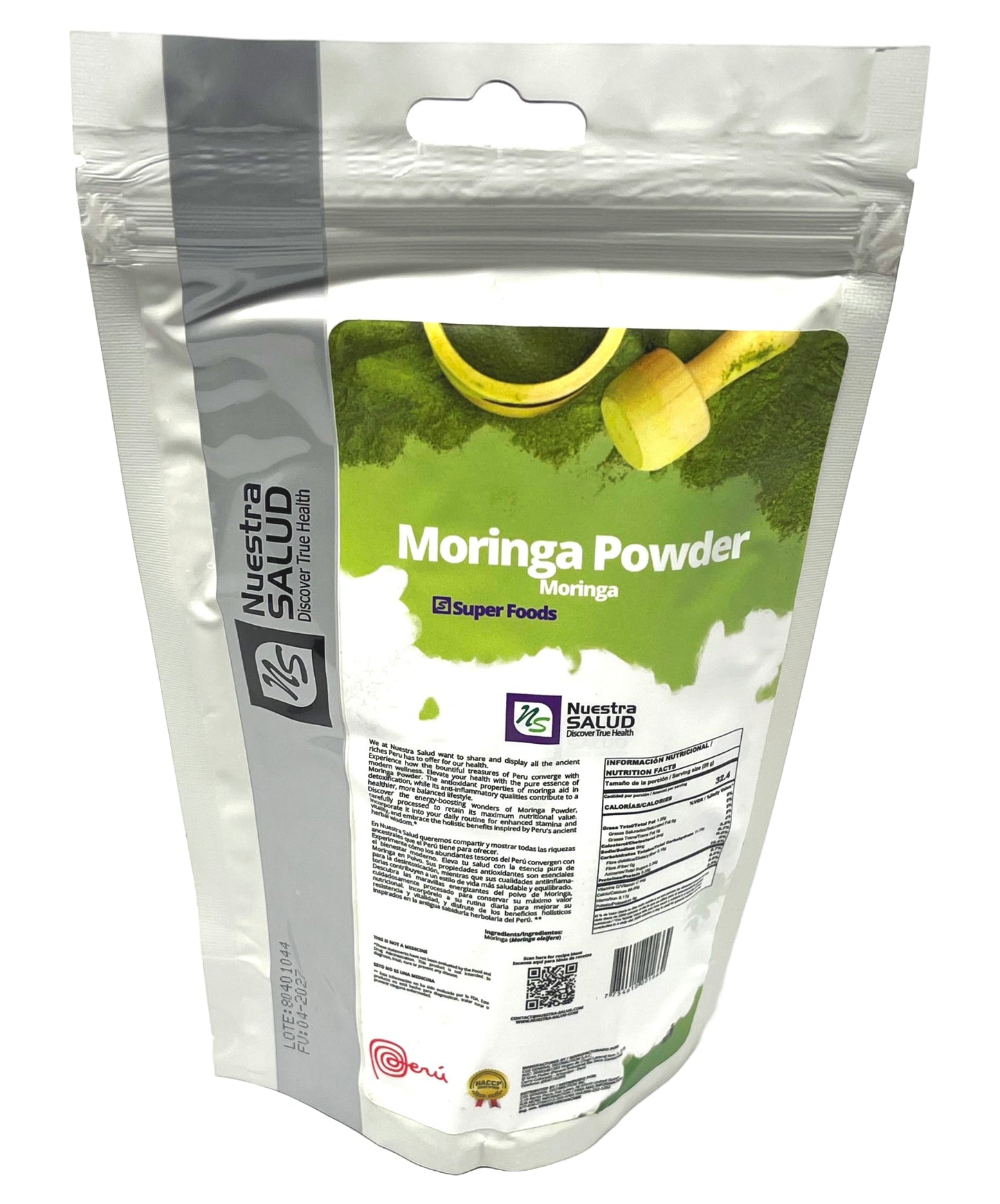 Pure Peruvian Moringa Powder Nature's Superfood (200g) Boost for Vitality and Wellness - Flora Herbal Infusions
