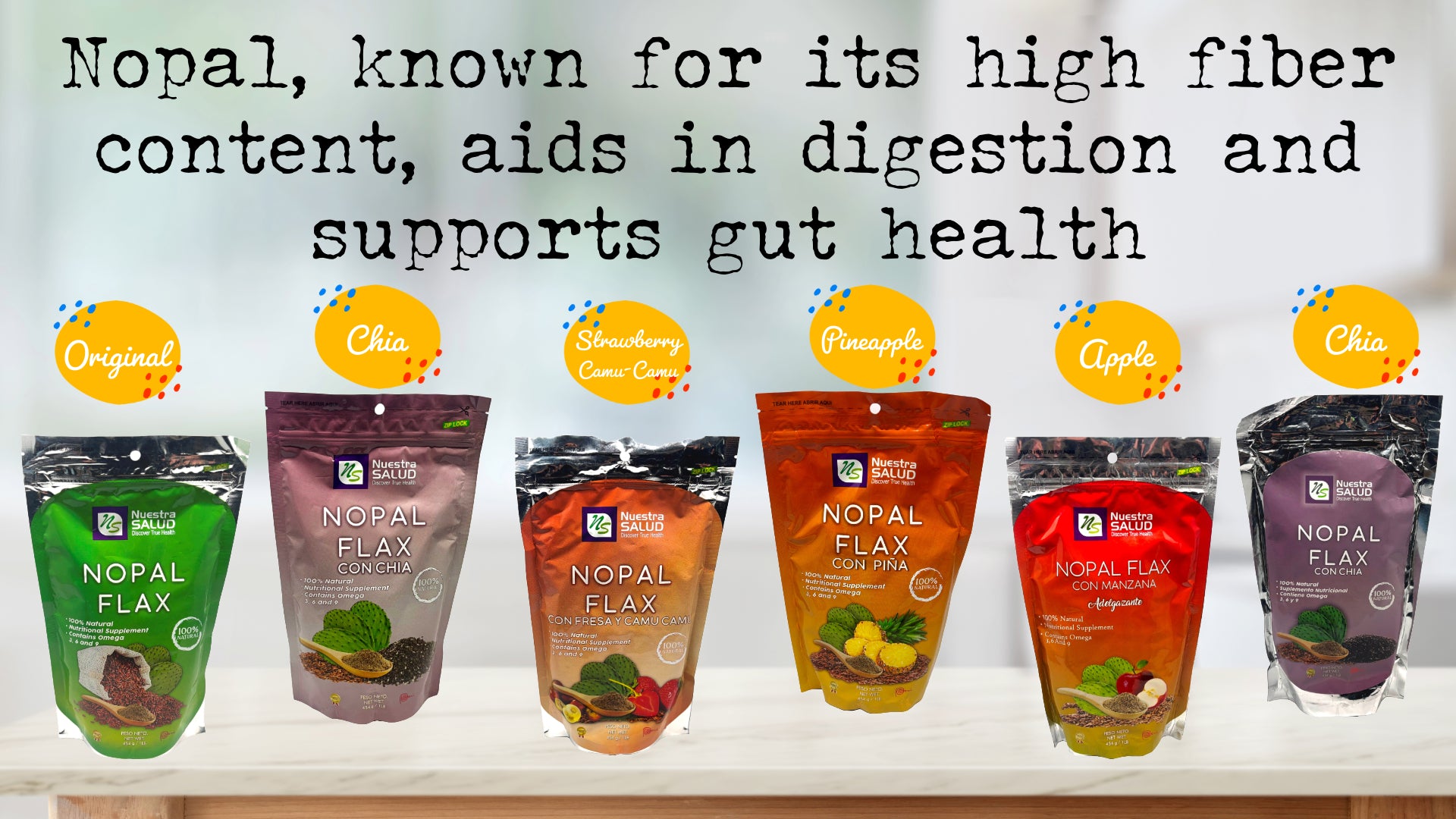 Nopal Flax Apple Plus Flaxseed Fiber (454) Colon Cleanser - Flora Herbal Infusions