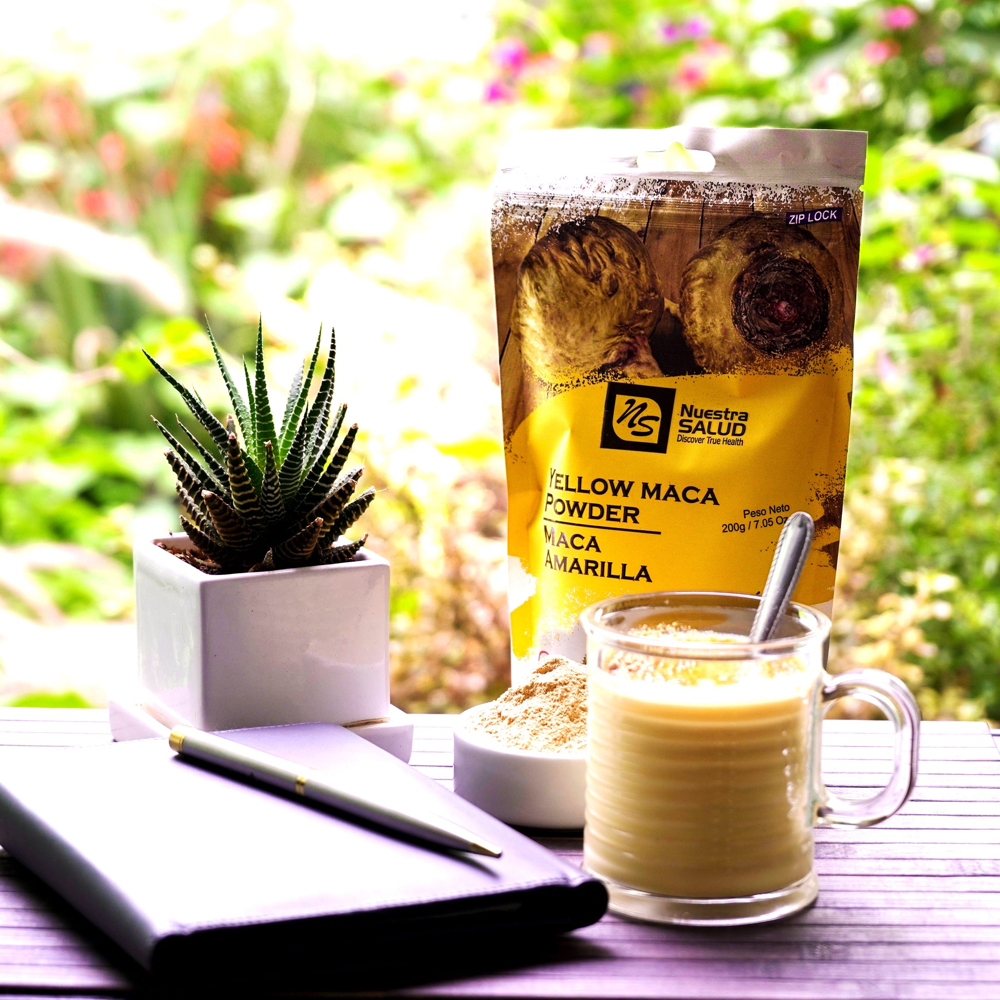 Unleash Golden Yellow Maca Root Powder from Peru Boost Your Vitality Naturally Superfoods (200g) - Flora Herbal Infusions