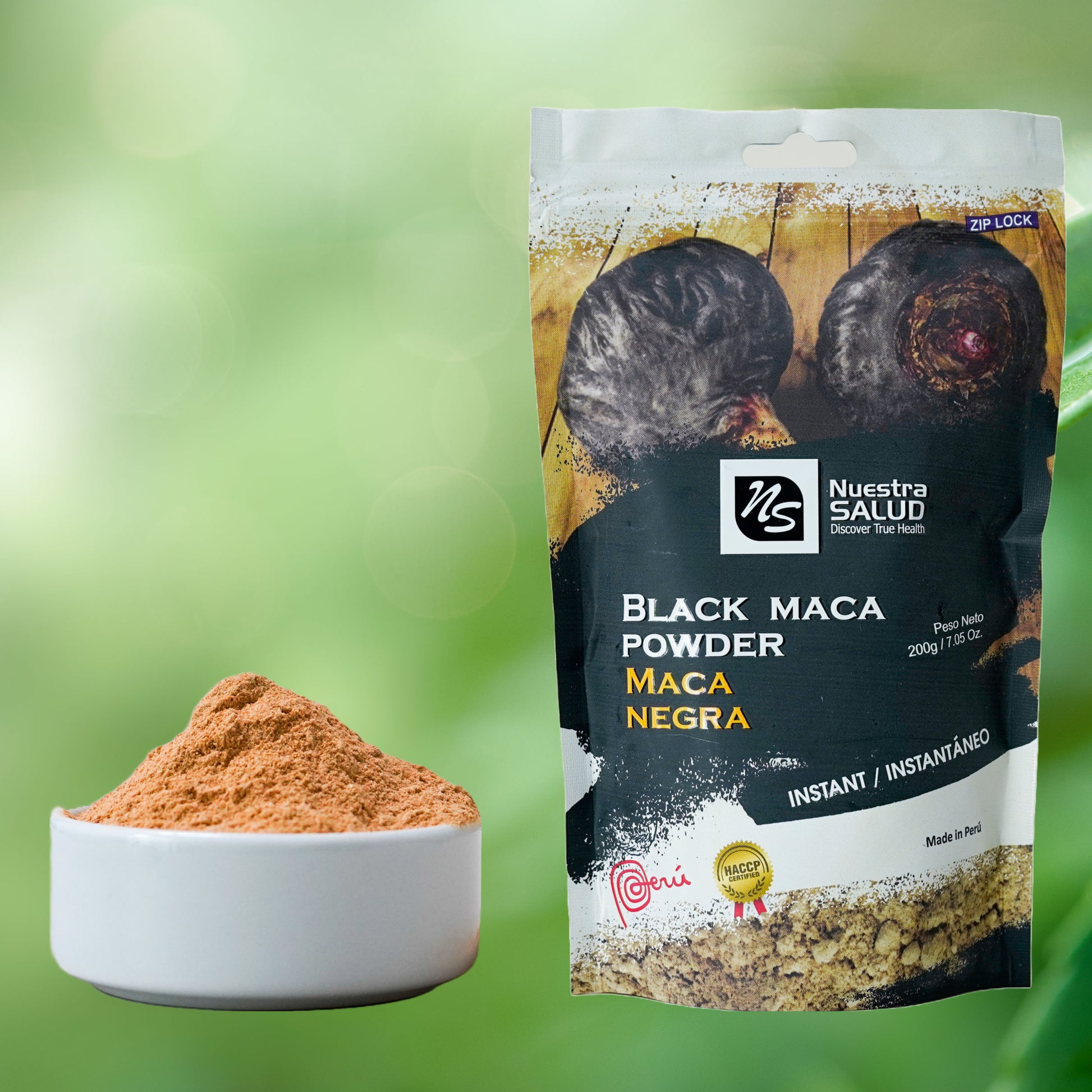 Unleash The Power of Peruvian Black Maca Root Powder Nature's Superfoods for Vitality (200g) - Flora Herbal Infusions