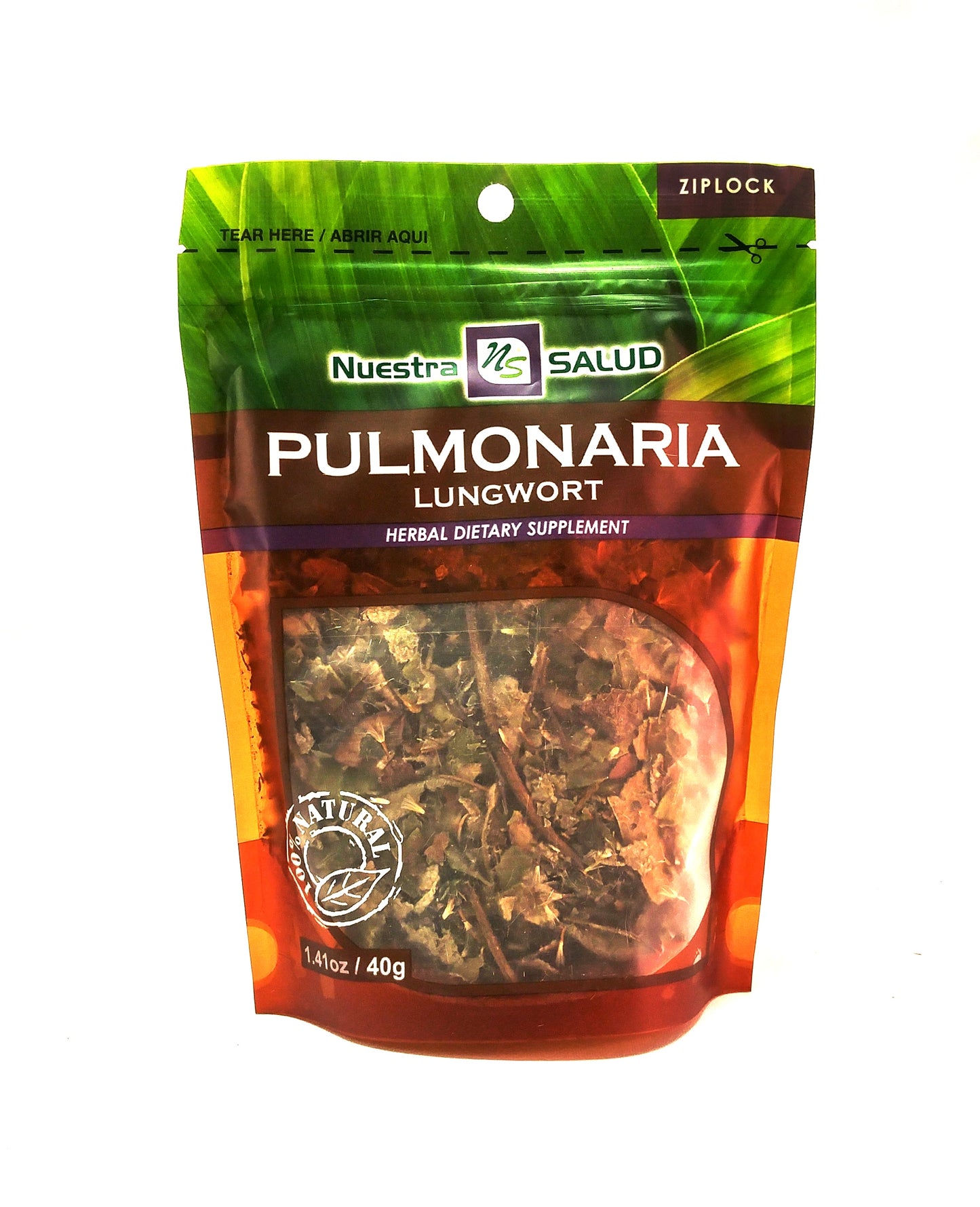 Lungwort Tea Herbal Infusion Pulmonaria Value Pack (120g)