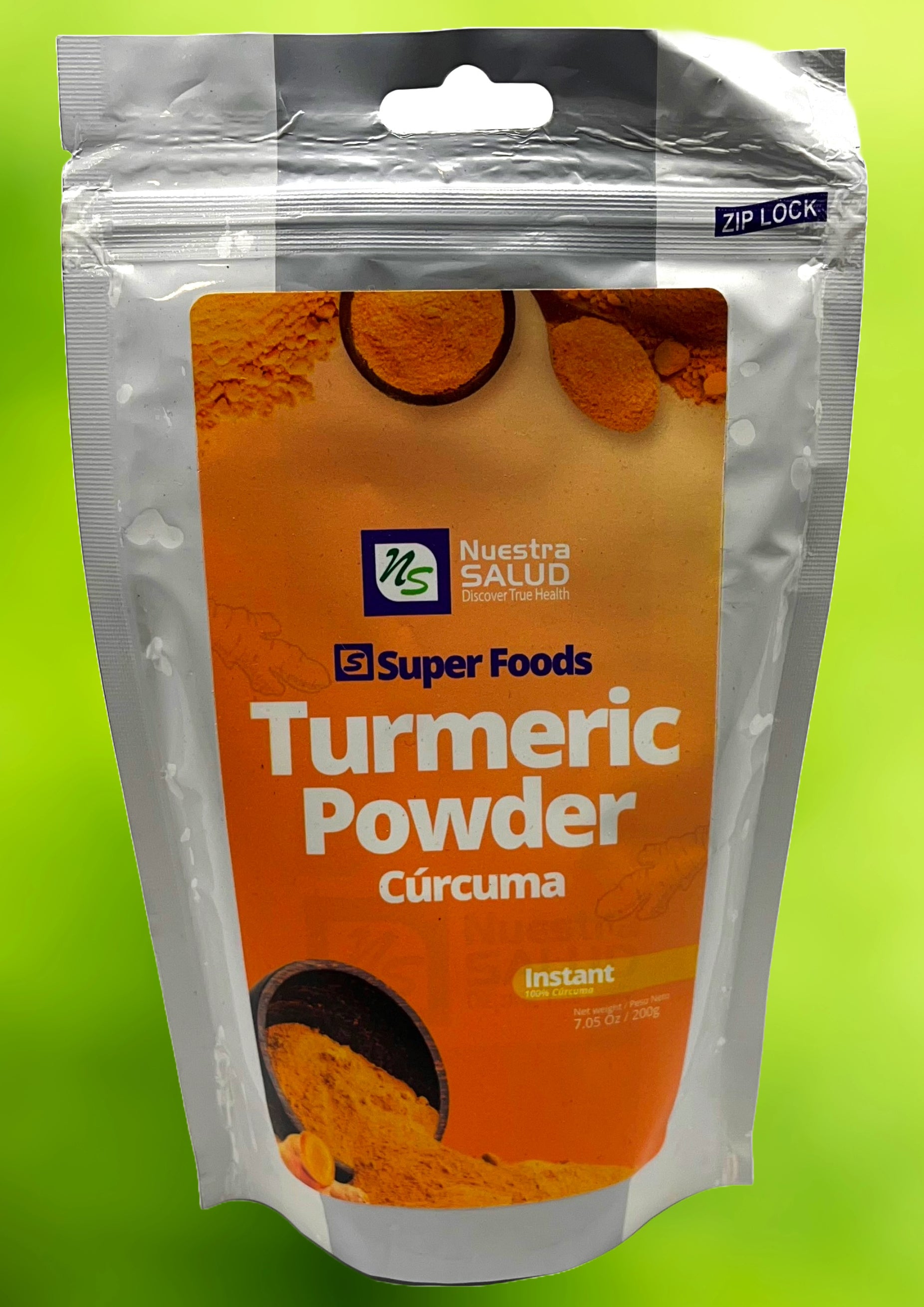 Pure Peruvian Turmeric Powder Golden Spice Magic Superfoods (200g) - Flora Herbal Infusions