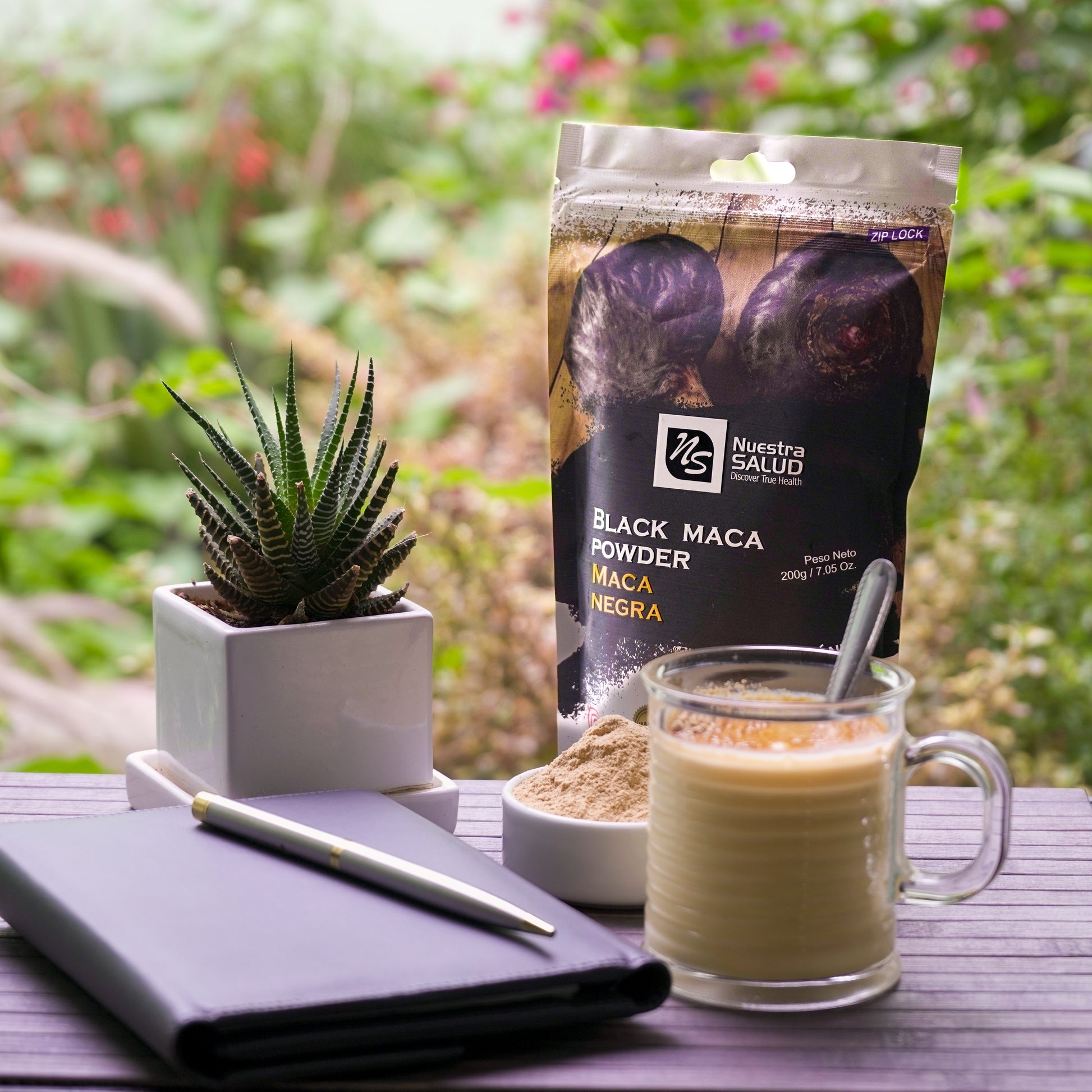 Unleash The Power of Peruvian Black Maca Root Powder Nature's Superfoods for Vitality (200g) - Flora Herbal Infusions