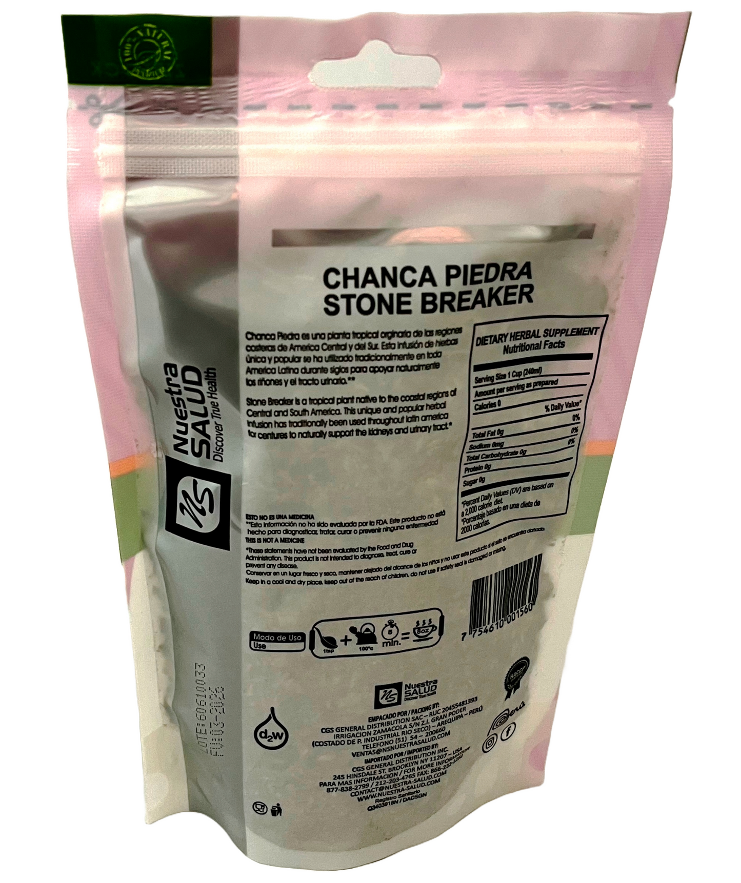 Chanca Piedra Tea Stonebreaker Herbal Infusion Value (50g) Premium Silver Line - Flora Herbal Infusions