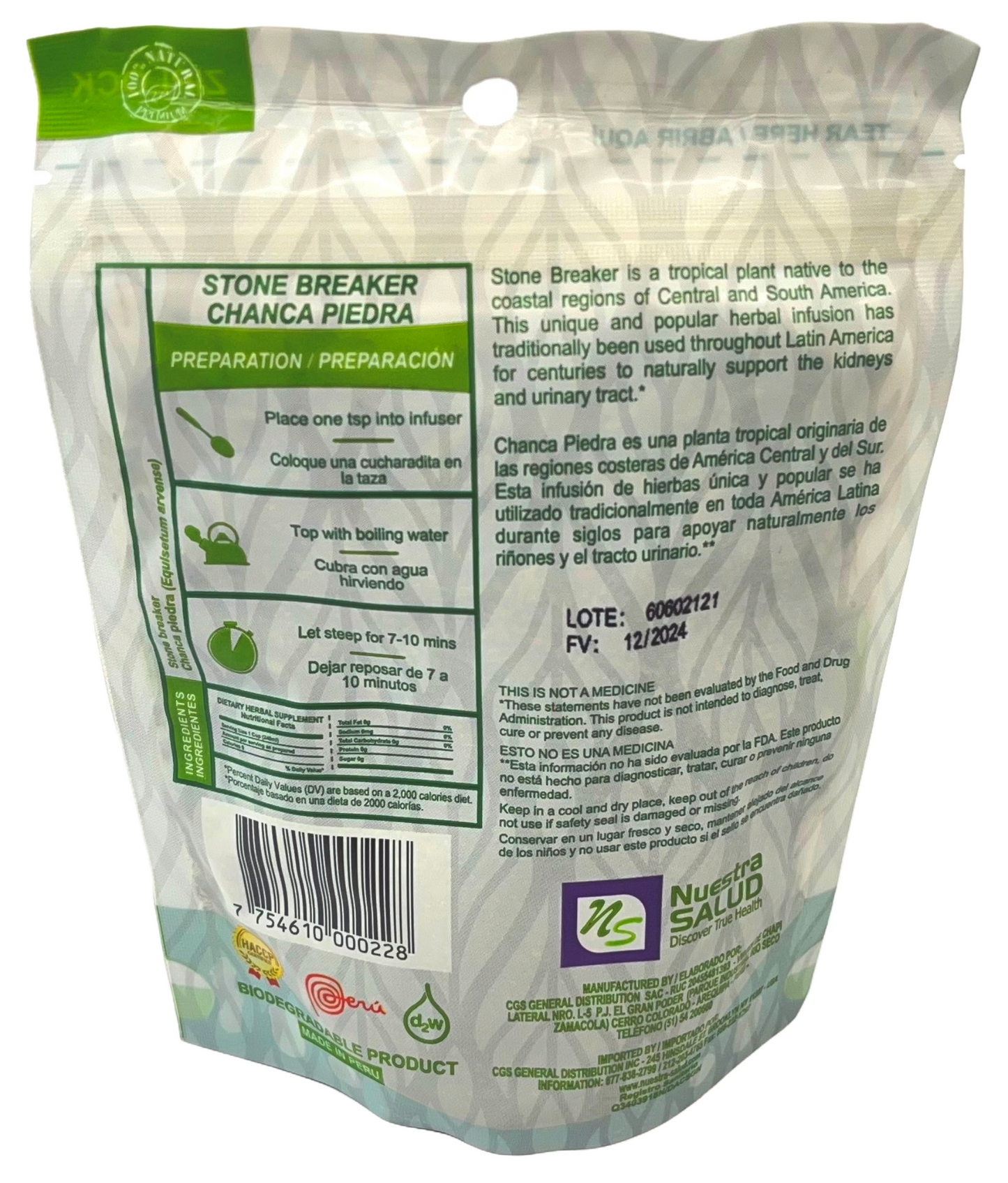 Chanca Piedra Tea Herbal Infusion Stonebreaker Value Pack
