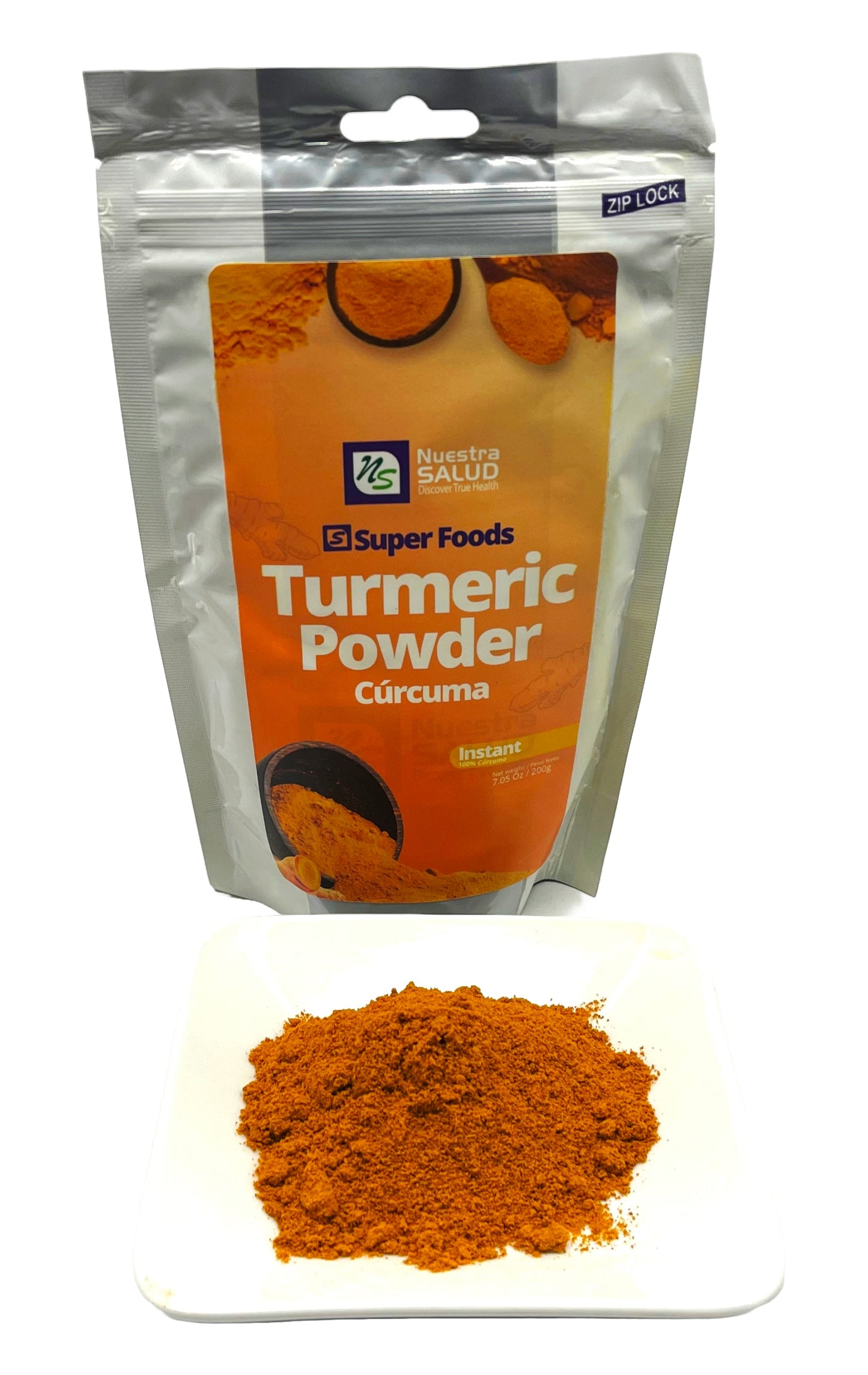 Pure Peruvian Turmeric Powder Golden Spice Magic Superfoods (200g) - Flora Herbal Infusions