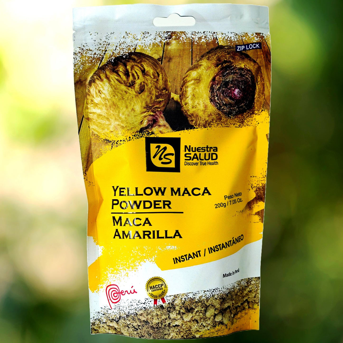 Unleash Golden Yellow Maca Root Powder from Peru Boost Your Vitality Naturally Superfoods (200g)